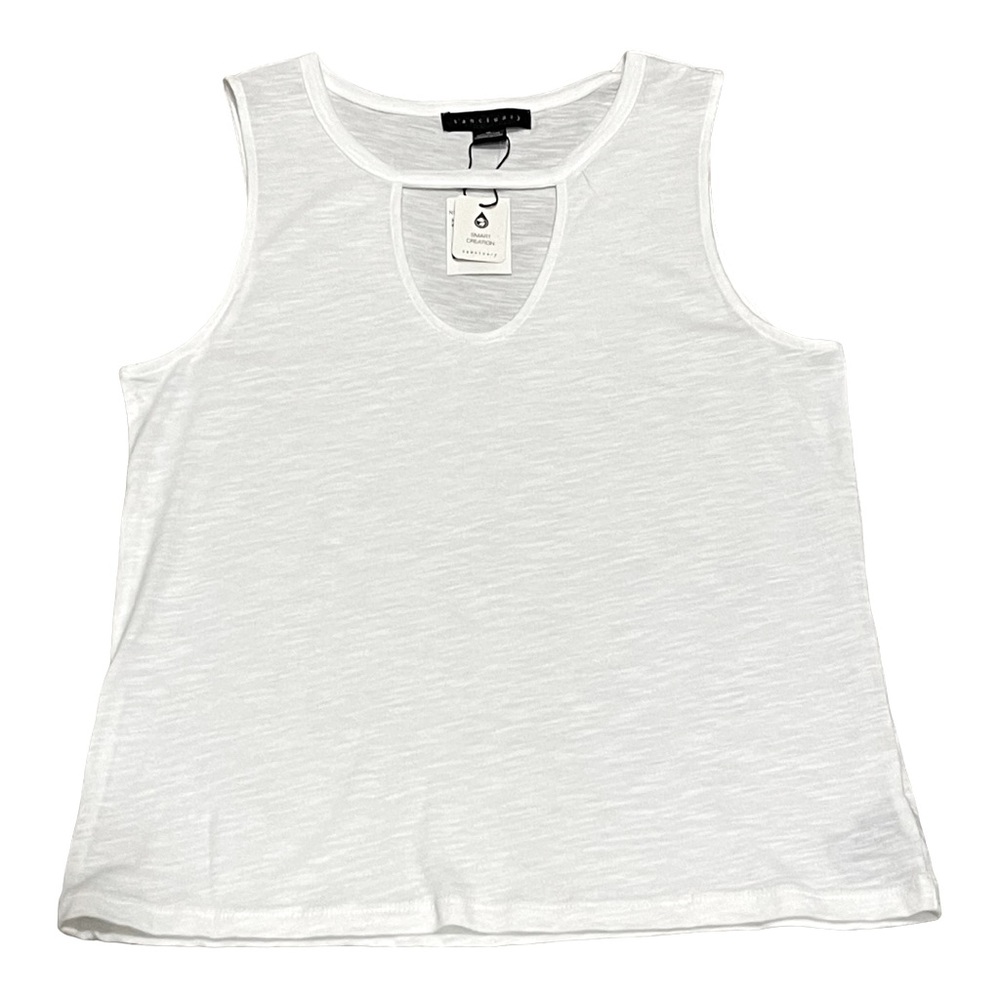 New Sanctuary Sunny Cutout Tank in White Size Medium